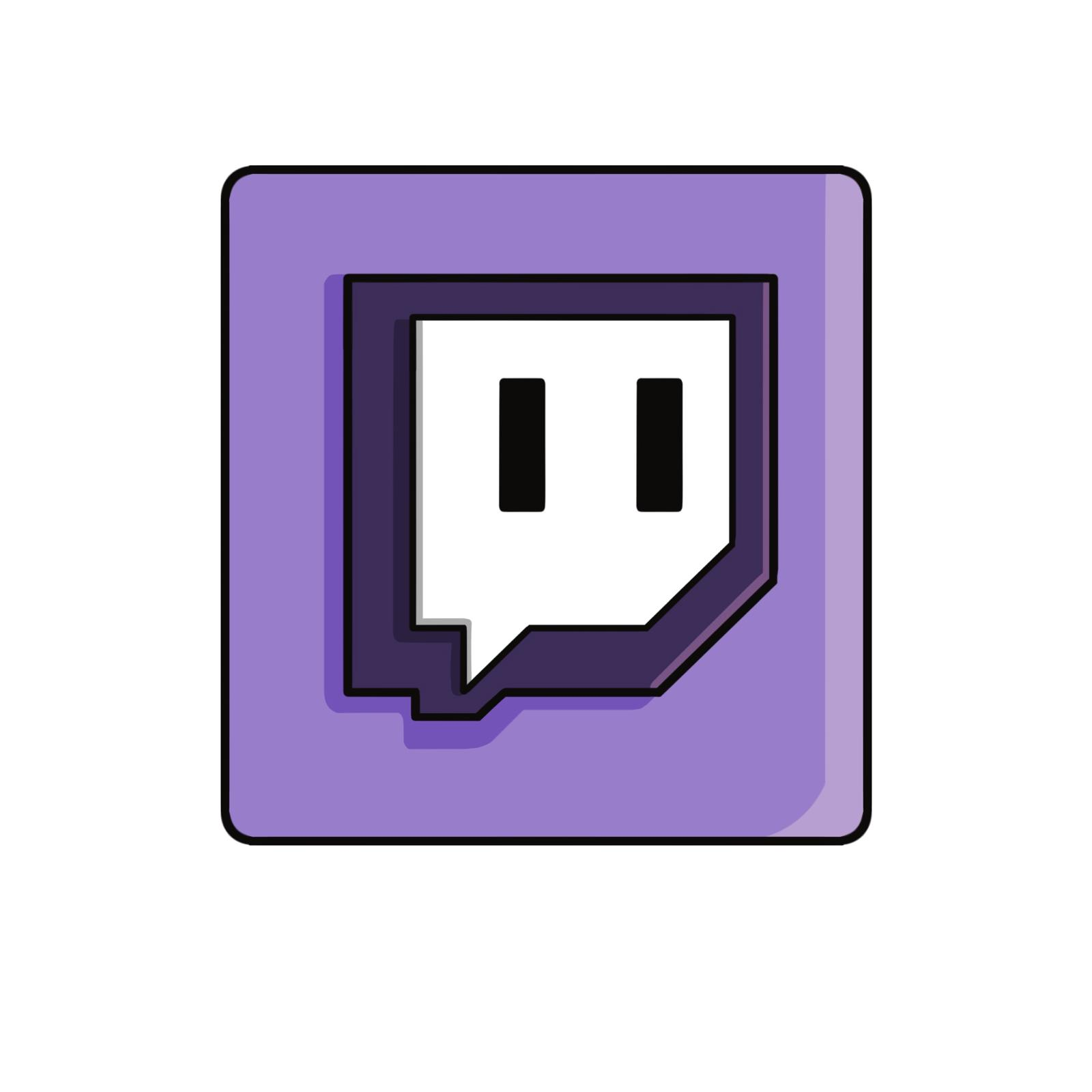 Getekende Twitch emote in de stijl van JM Artworks